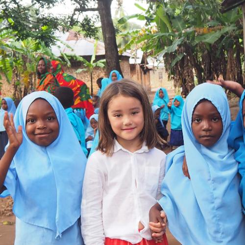Three young girls