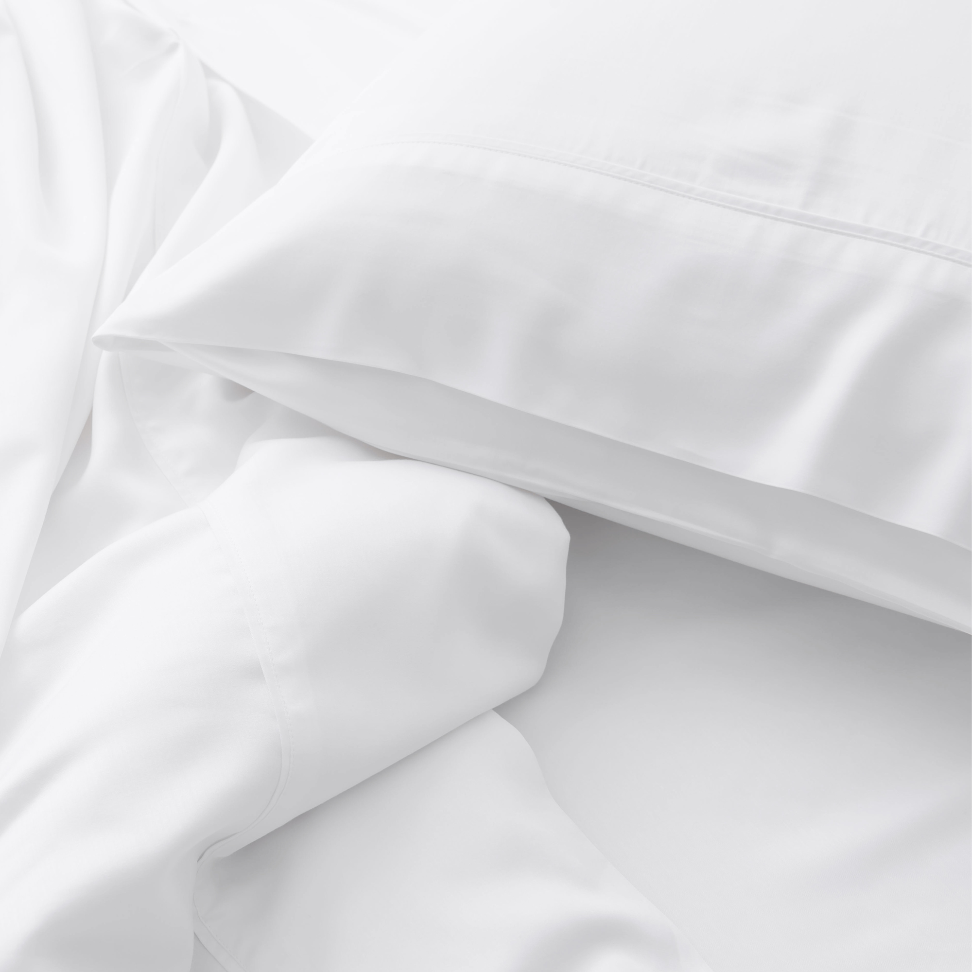 Organic Bamboo Pillowcase Set | Pure White