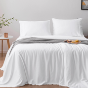 Organic Bamboo Duvet Cover Set | Pure White