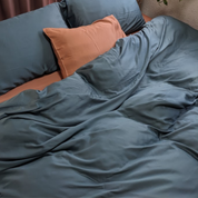 Organic Bamboo Duvet Cover Set | Ocean Blue