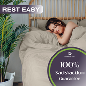 Satisfaction guarantee for Bamboo Linens Set in Dune