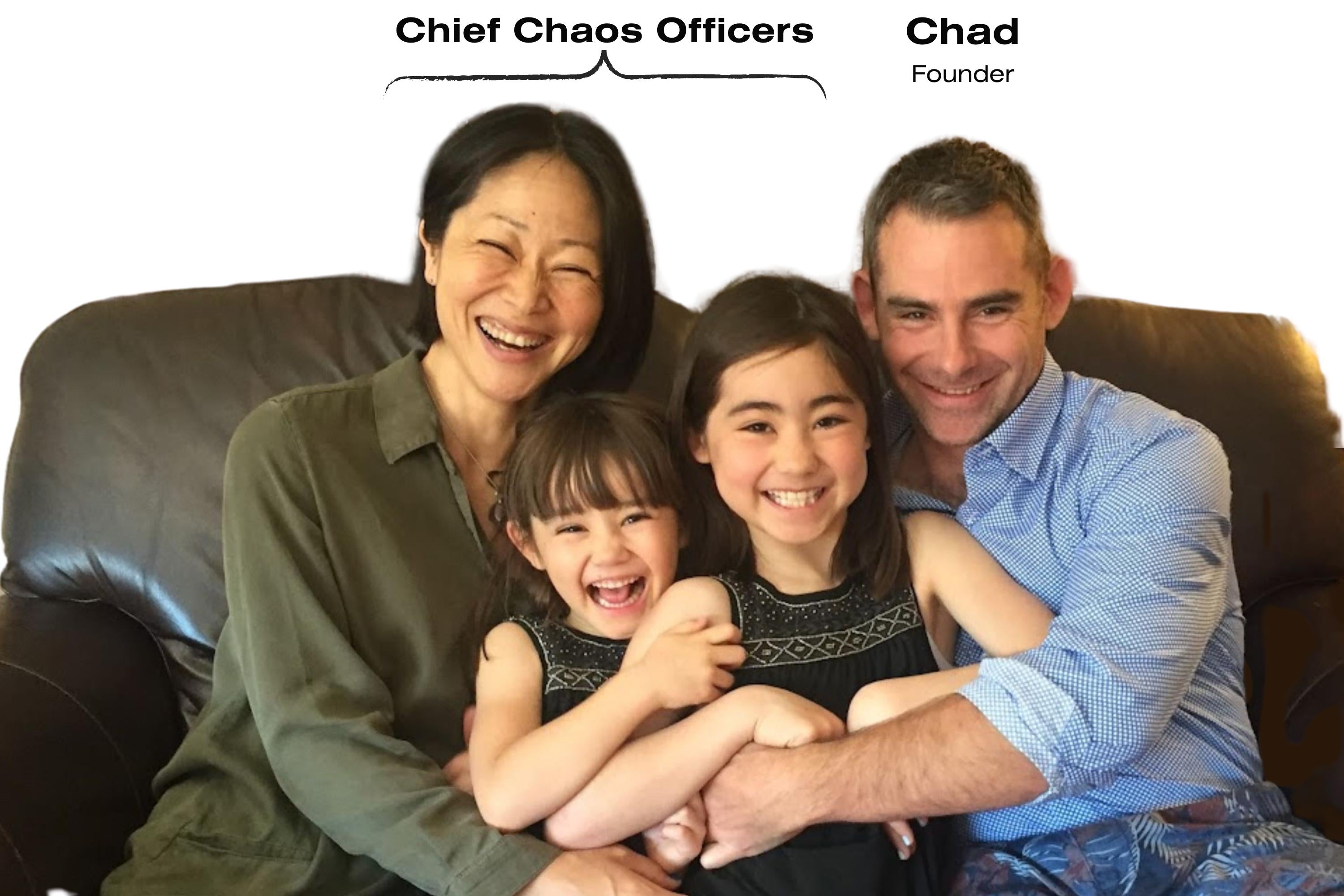 Greenleaf founder Chad with the Chief Chaos Officers