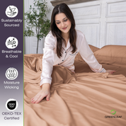 Bamboo Bed Sheets | Raisin | Organic Bamboo Cooling Sheets | Greenleaf