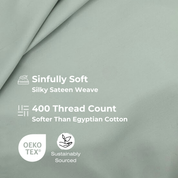 Organic Bamboo Duvet Cover Set | Seaglass