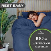 Greenleaf - Luxury Organic Bamboo Sheets Set | Abyssal Blue